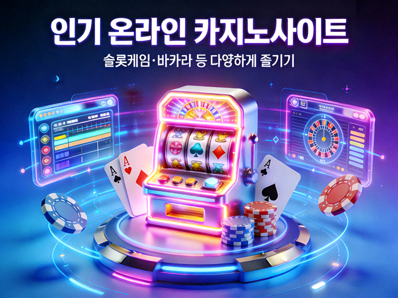 한국어를 지원하는 라이브 딜러 카지노 테이블에서 바카라 게임을 즐기는 모습